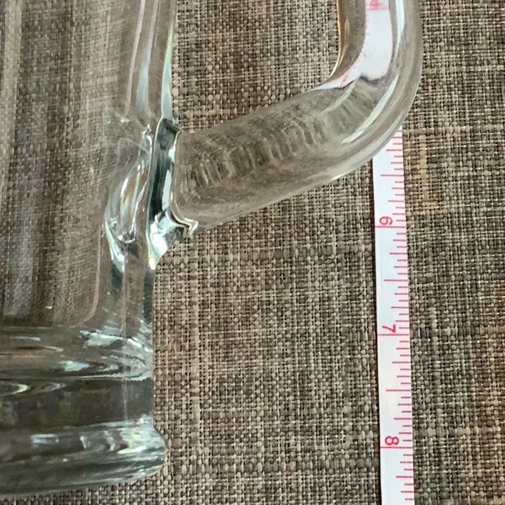 Jack Daniels Transparent Water Pitcher 48 ounces with White ETCHED Logo